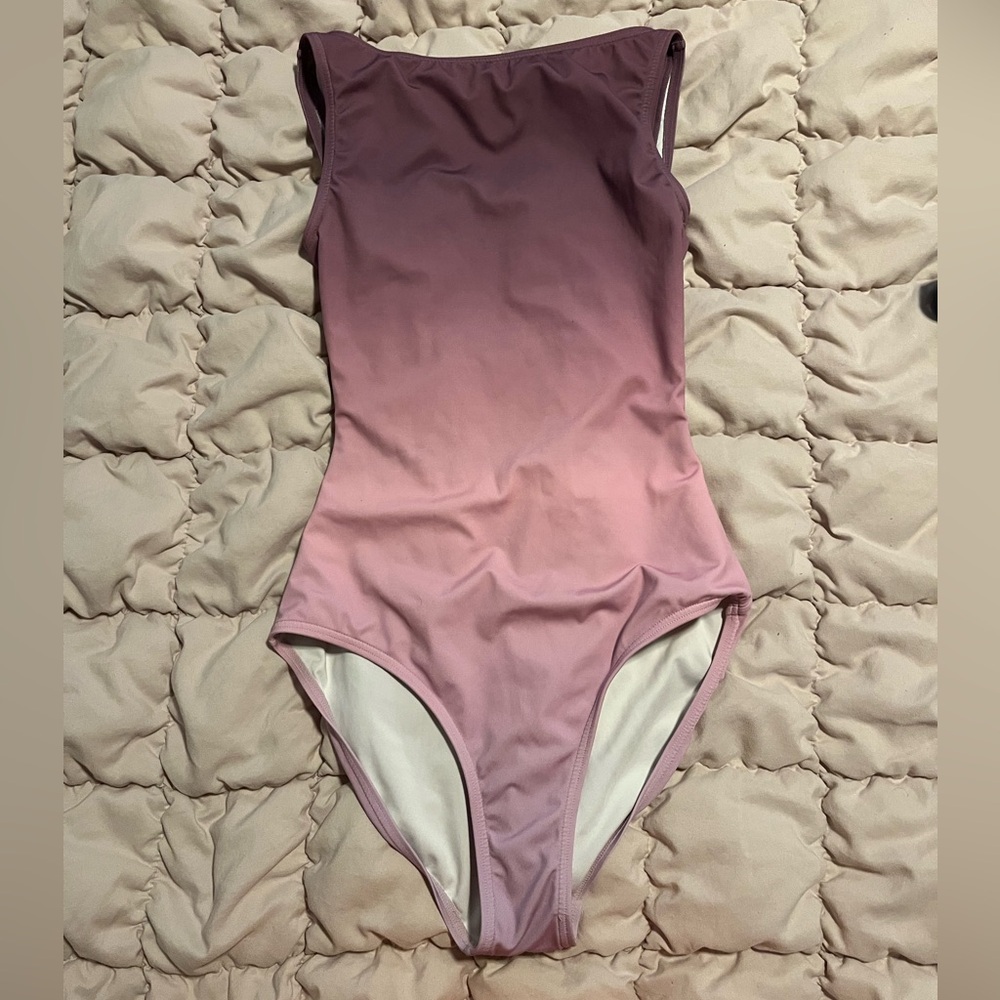 Ombre pink ballet leotard by Artemis